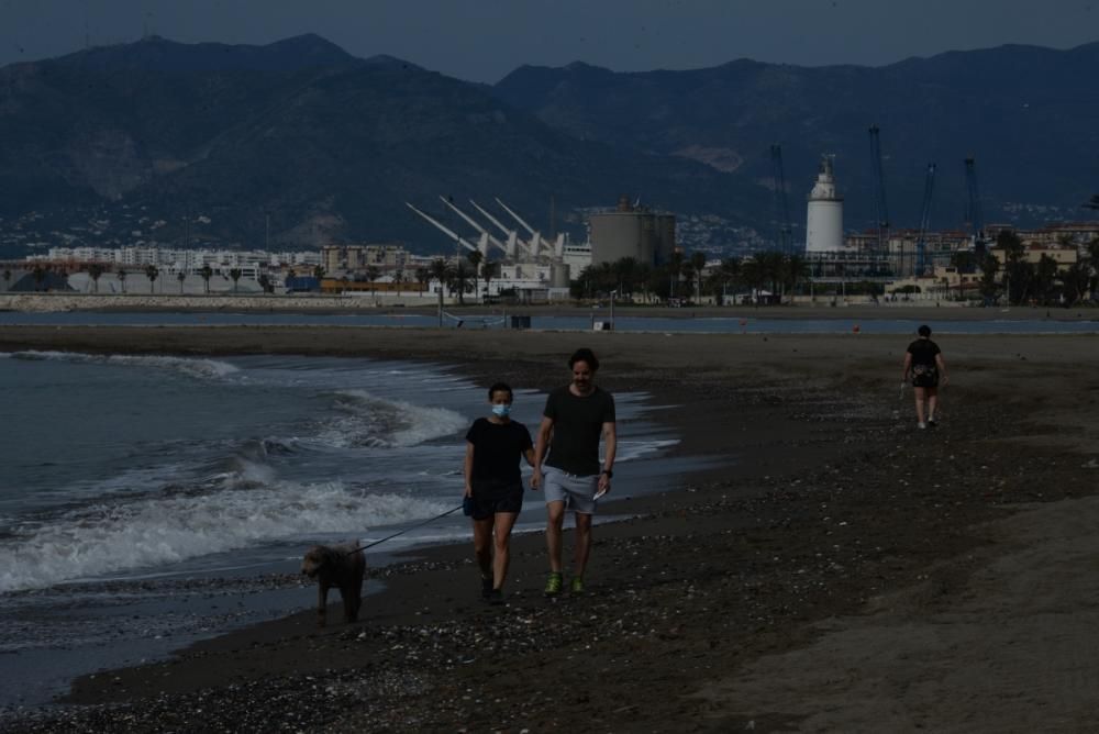 Ambiente en el Centro de Málaga y preparativos.