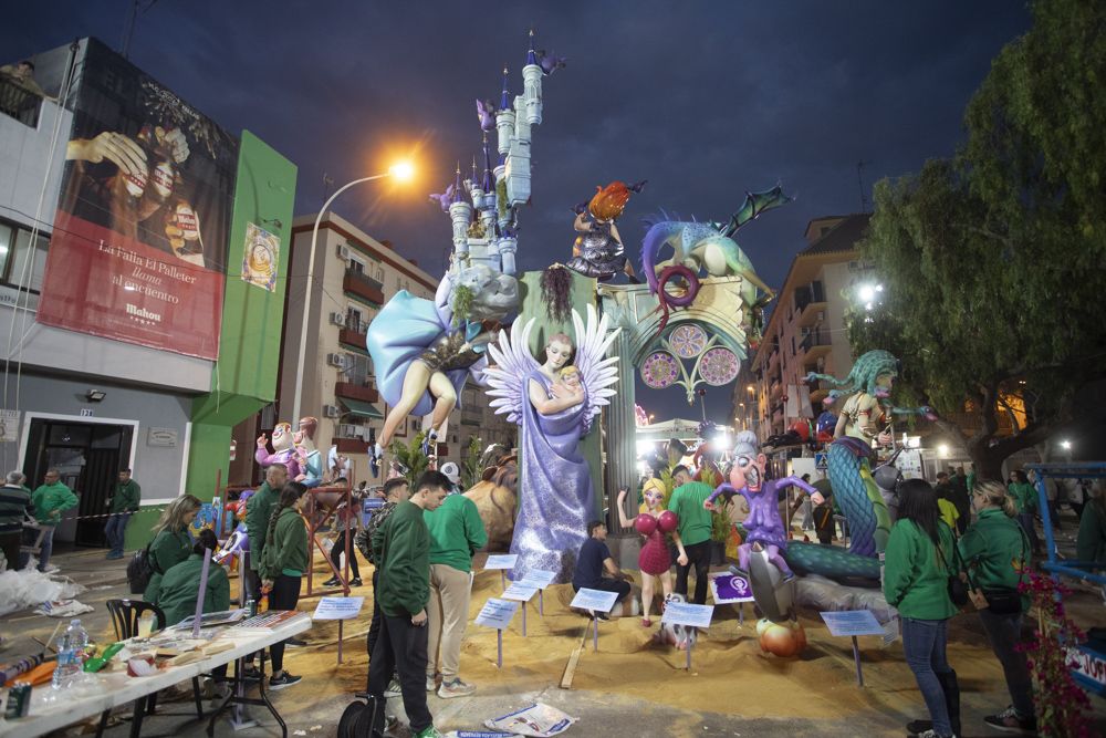 Plantà de las Fallas en Sagunt