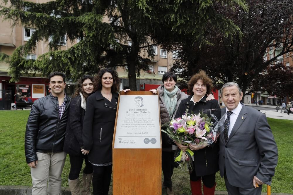 Inauguración del parque José Antonio Roncero en Gijón