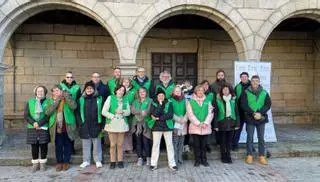 Concentración comarcal de la AECC en Puebla de Sanabria