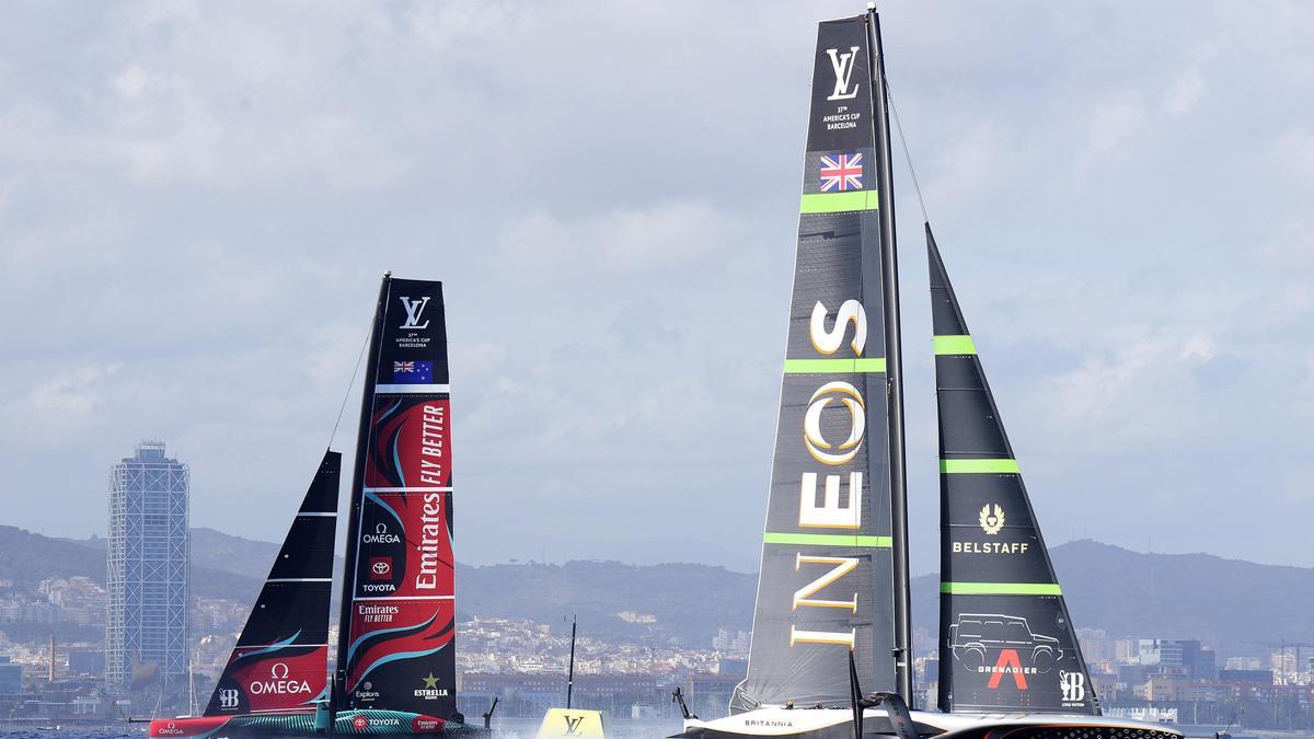 Acción de una de las regatas en Barcelona