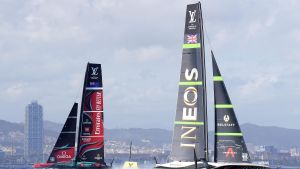 Acción de una de las regatas en Barcelona