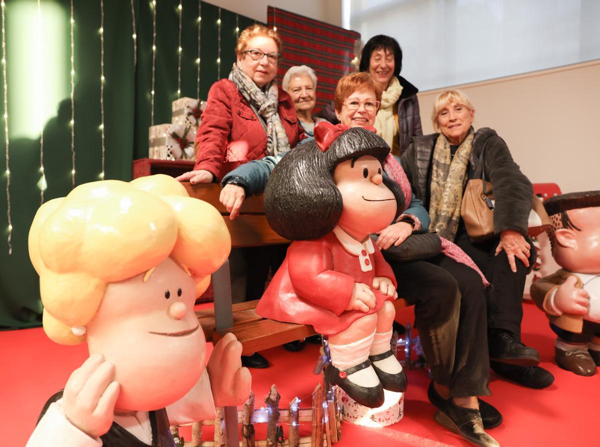 Mafalda y sus amigos llegan a La Ciba, centro feminista de Santa Coloma Gramanet, tras sufrir vandalismo en su anterior ubicación en la ciudad