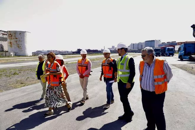 El inicio de la obra en Naval Gijón, en imágenes