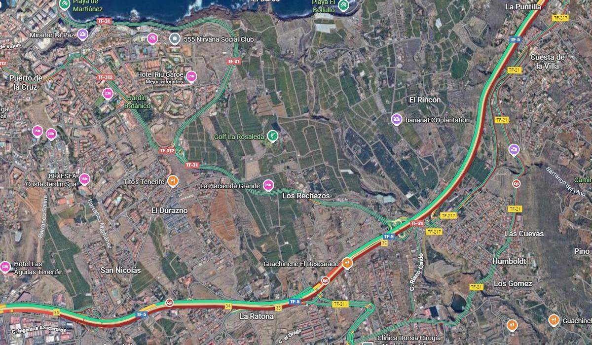 Imagen de la TF-5 bloqueada