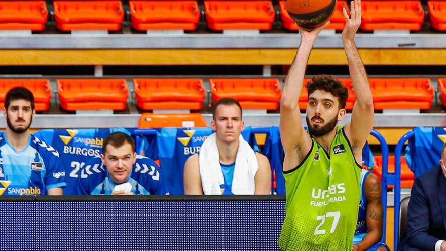 Marc Garcia, durant un partit contra el Burgos de la temporada passada