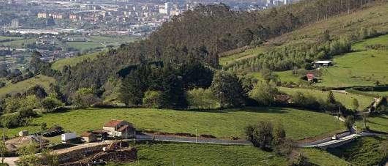 Una vista de la parroquia de Lavandera.