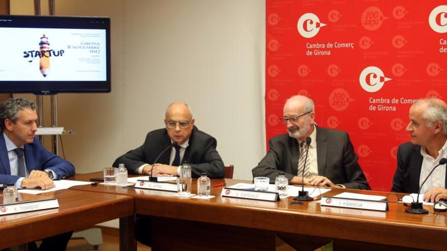 Presentació de la jornada sobre &#039;Empreses emergents i finançament&#039; a la Cambra de Girona