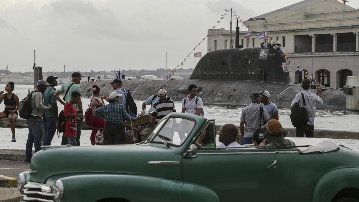 Llegan a La Habana una fragata y un submarino nuclear rusos