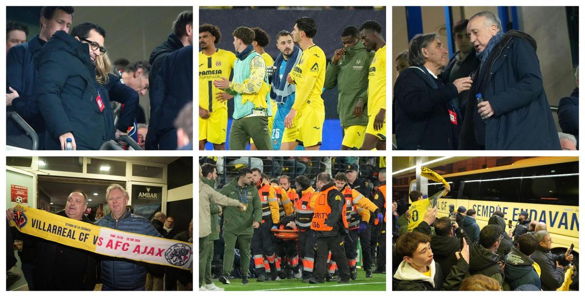 La consecuencias del Villarreal-Ajax: derrota sonrojante, invasión rival, susto en la grada y las lágrimas de Tenas.