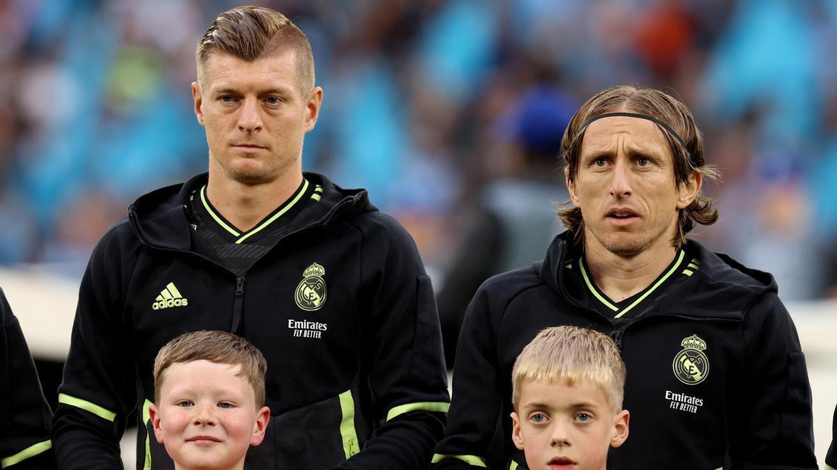 Toni Kroos y Luka Modric.