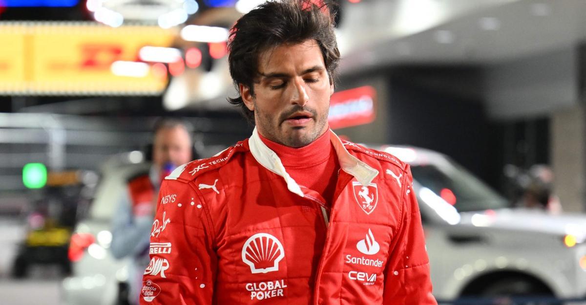 Sainz, disgustado tras los primeros libres en Las Vegas