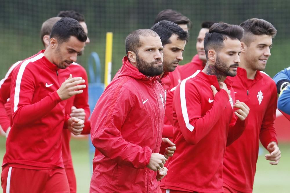 Entrenamiento del Sporting