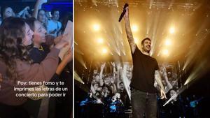 Un concierto de Melendi y las chicas que fueron a su recital sin saberse las canciones y las leían de un folio