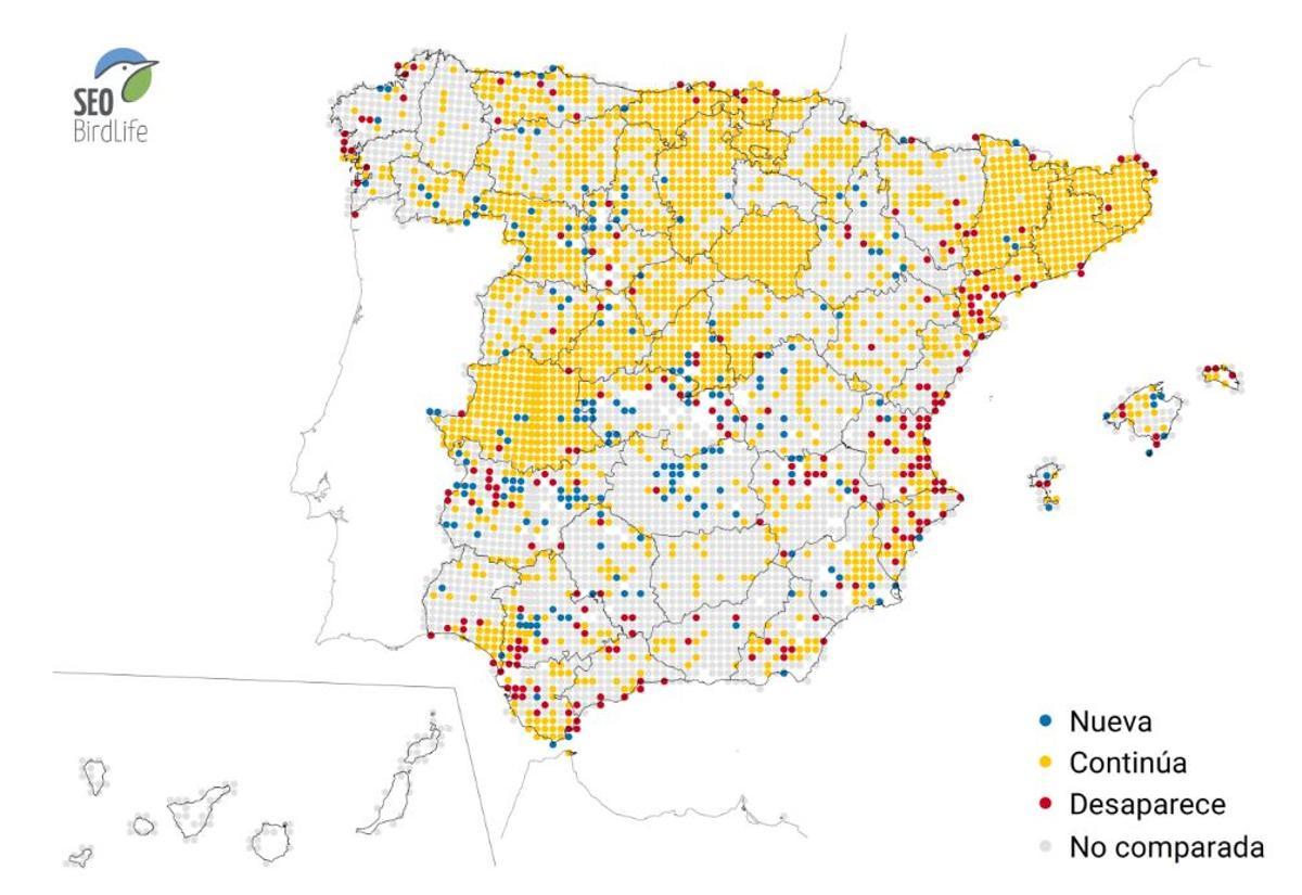 Área de distribución del cuco