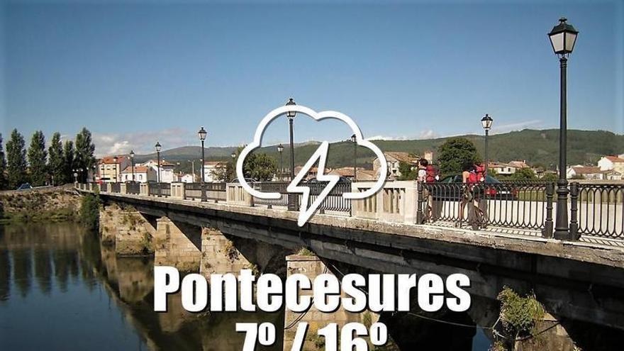 El tiempo en Pontecesures: previsión meteorológica para hoy, lunes 4 de mayo