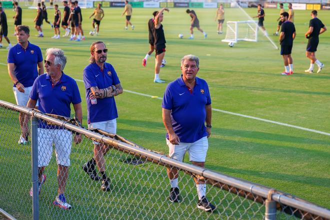 Así ha sido el entrenamiento del Barça en la Base Naval de la Marina de Annapolis para preparar el clásico