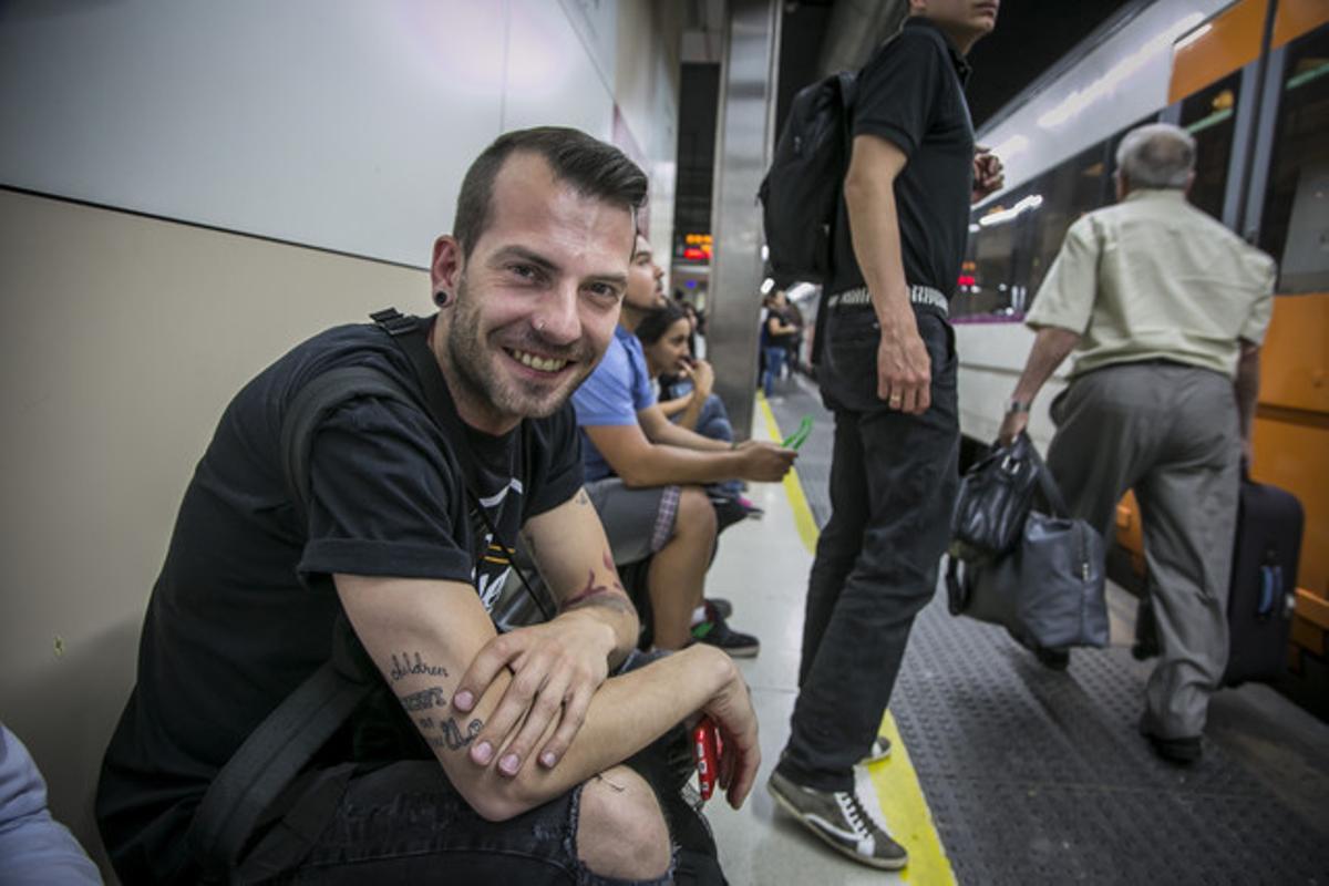 Ruben Padilla, usuario de Rodalies Renfe.