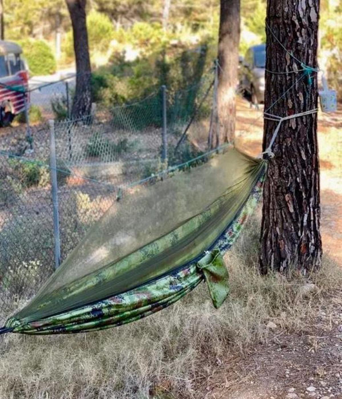 Las hamacas que se ofertaban en Airbnb