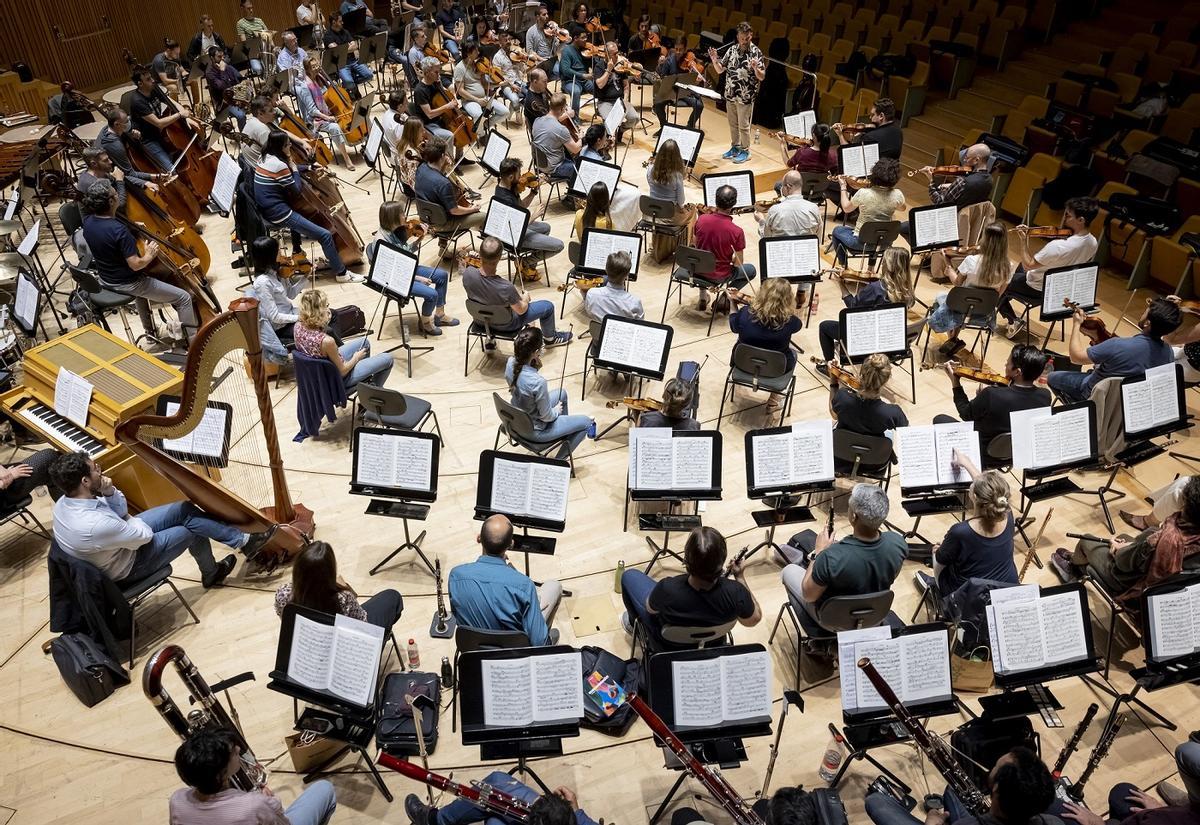 Ensayo de la Orquestra de la Comunitat Valenciana.