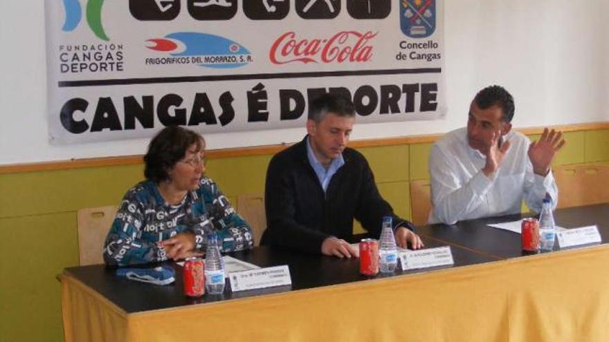 María del Carmen Parada, Guillermo Reinaldo y Francisco Soliño.