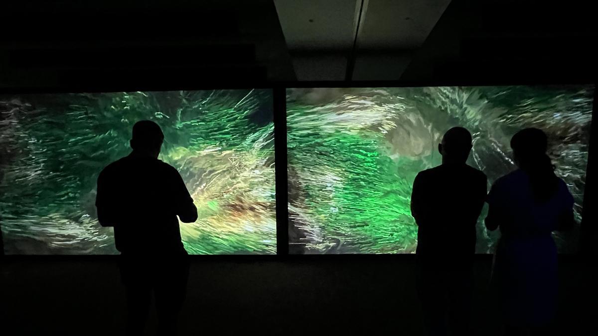 Instalación audiovisual 'Transient', de Davide Quayola, en el ME by Melià, en el marco del Sónar. 