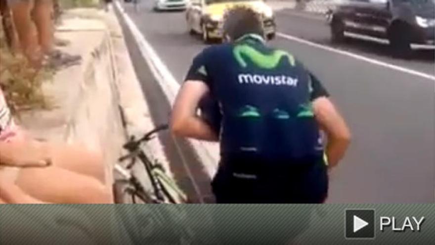 Un mecánico del Movistar: &quot;¡Esconde la bici, que no la vean!&quot;