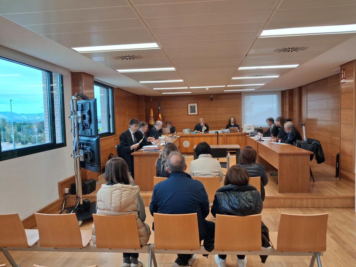Imagen de una de las sesiones del juicio que tuvo lugar a finales del año pasado.