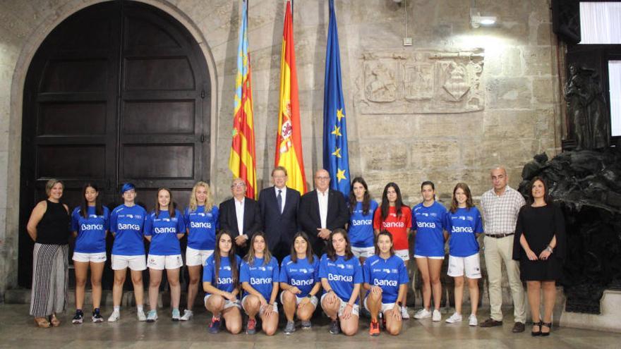 Presentació Individual Bankia - Trofeu President de la Generalitat 2019 al pati gòtic del Palau de la Generalitat Valenciana.