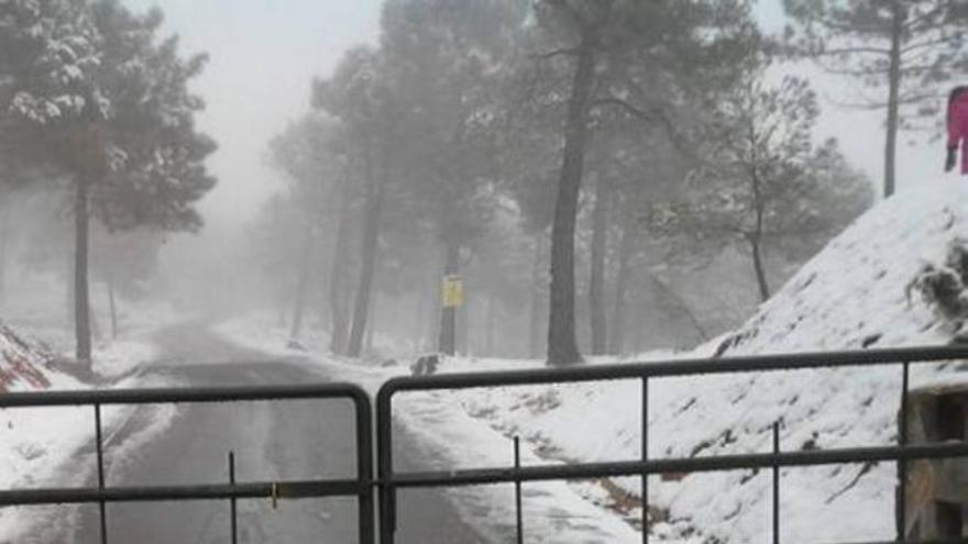 Otra imagen de Sierra Espuña nevada.