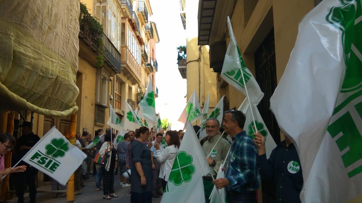Protesta de Fsie en 2018