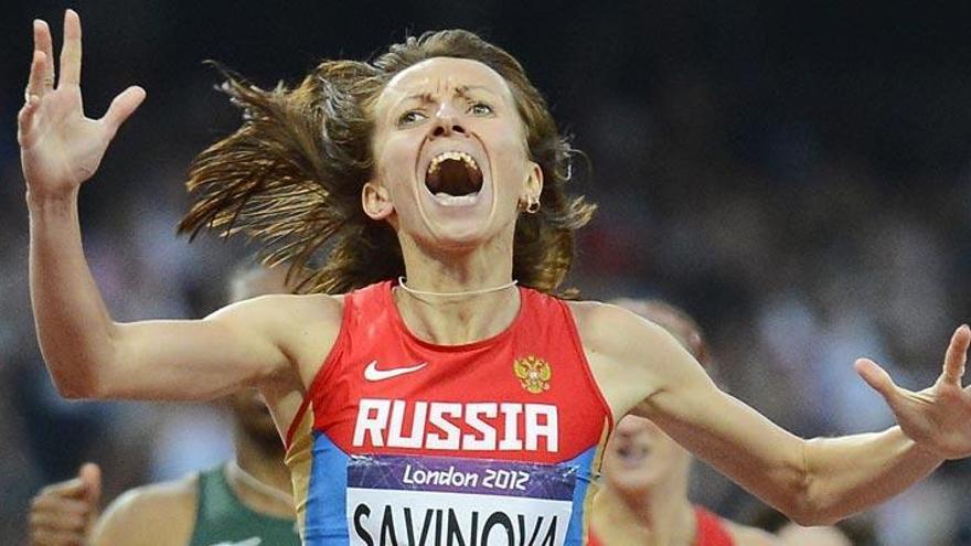 Mariya Savinova se cuelga el oro en la final de los 800