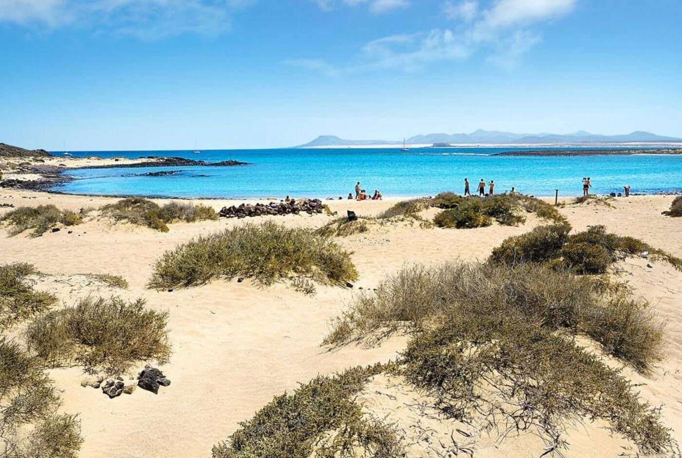 Playa La Concha, en el Islote de Lobos (Fuerteventura).