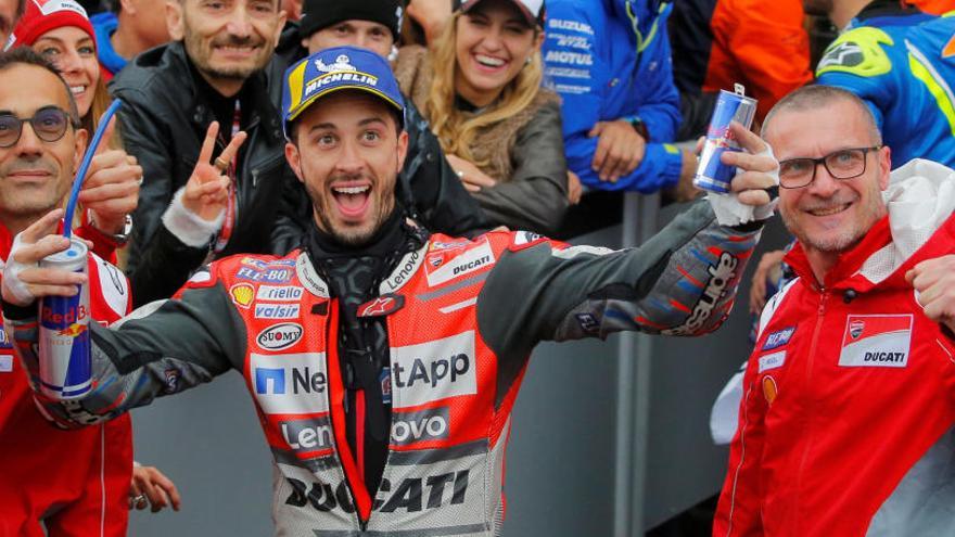 Dovizioso, exultant per la victòria