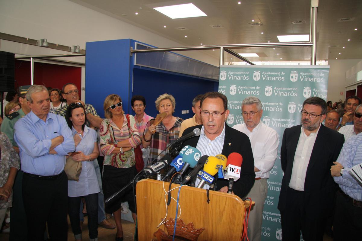 En la inauguración del Mercado Municipal de Vinaròs.