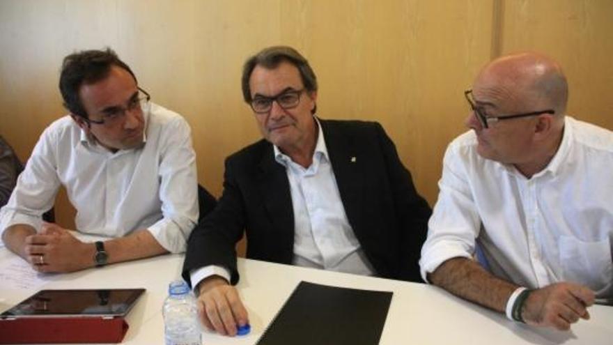 Artur Mas, Josep Rull i Lluís Maria Corominas