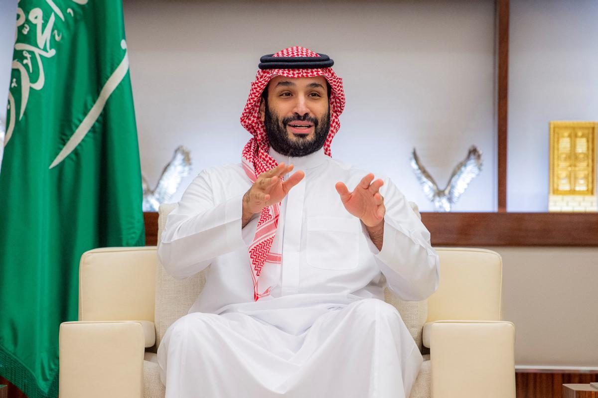 El príncipe heredero de Arabia Saudí, Mohammed Bin Salman, en una recepción oficial