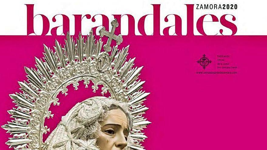 Sobre estas líneas, la portada de la revista Barandales de la Junta Pro Semana Santa de Zamora, publicada solo en formato digital. Arriba, portada de la revista Silencio, de la Real Hermandad del Cristo de las Injurias.