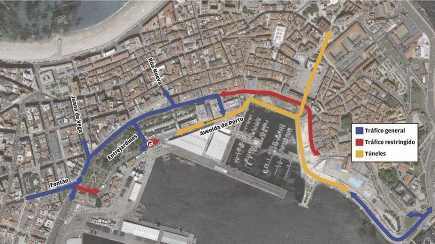 El Ayuntamiento prevé restringir el tráfico en superficie en la Marina desde el viernes