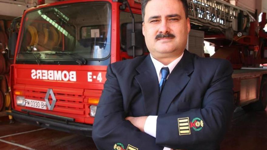 Manuel Nieto, hasta ayer jefe operativo de los bomberos de Palma, cuando fue nombrado.