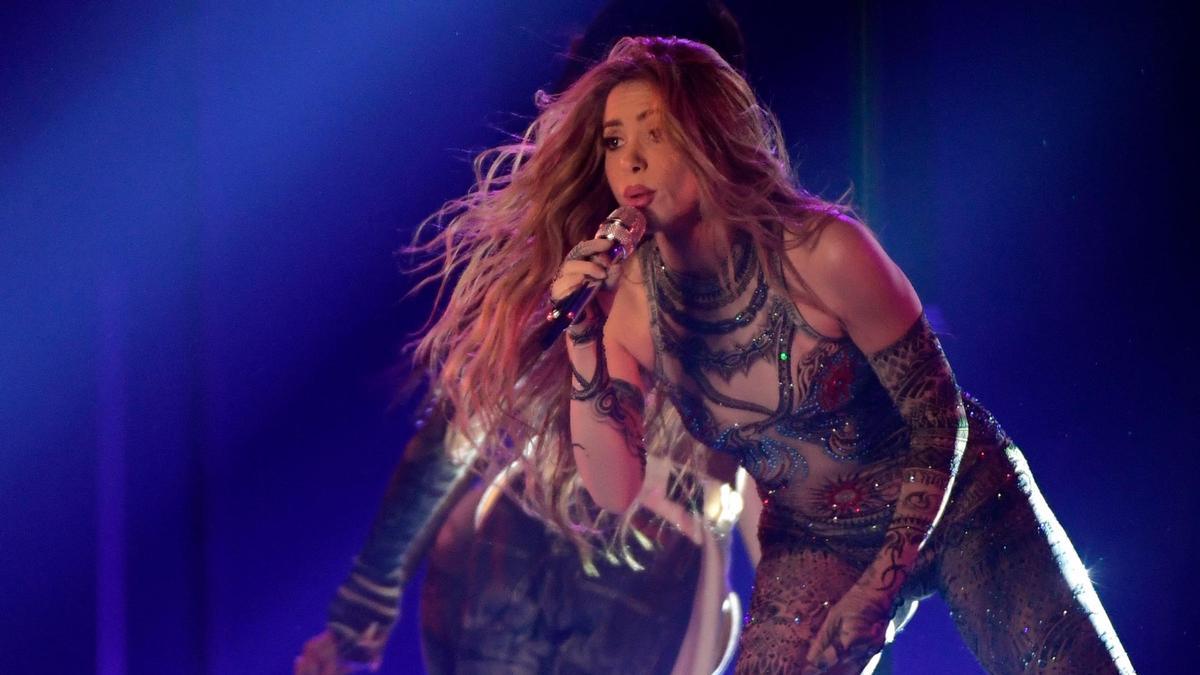Shakira, durante una de sus actuaciones en los Latin Grammy