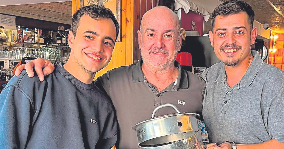 Imanol Barceló, Manolo Barceló y Biel Sorell.