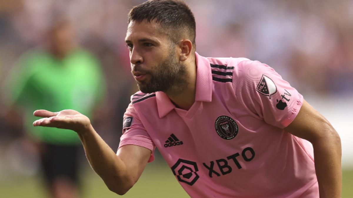 Jordi Alba celebrando un gol con el Inter Miami