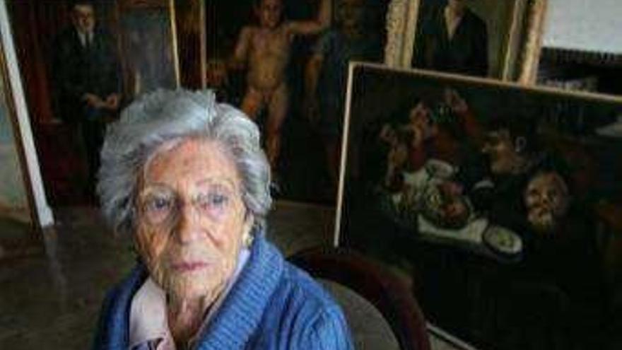 La pintora Ángeles Santos Torroella, en una foto d&#039;arxiu