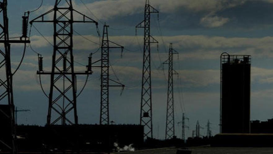 Torres de tendido eléctrico.