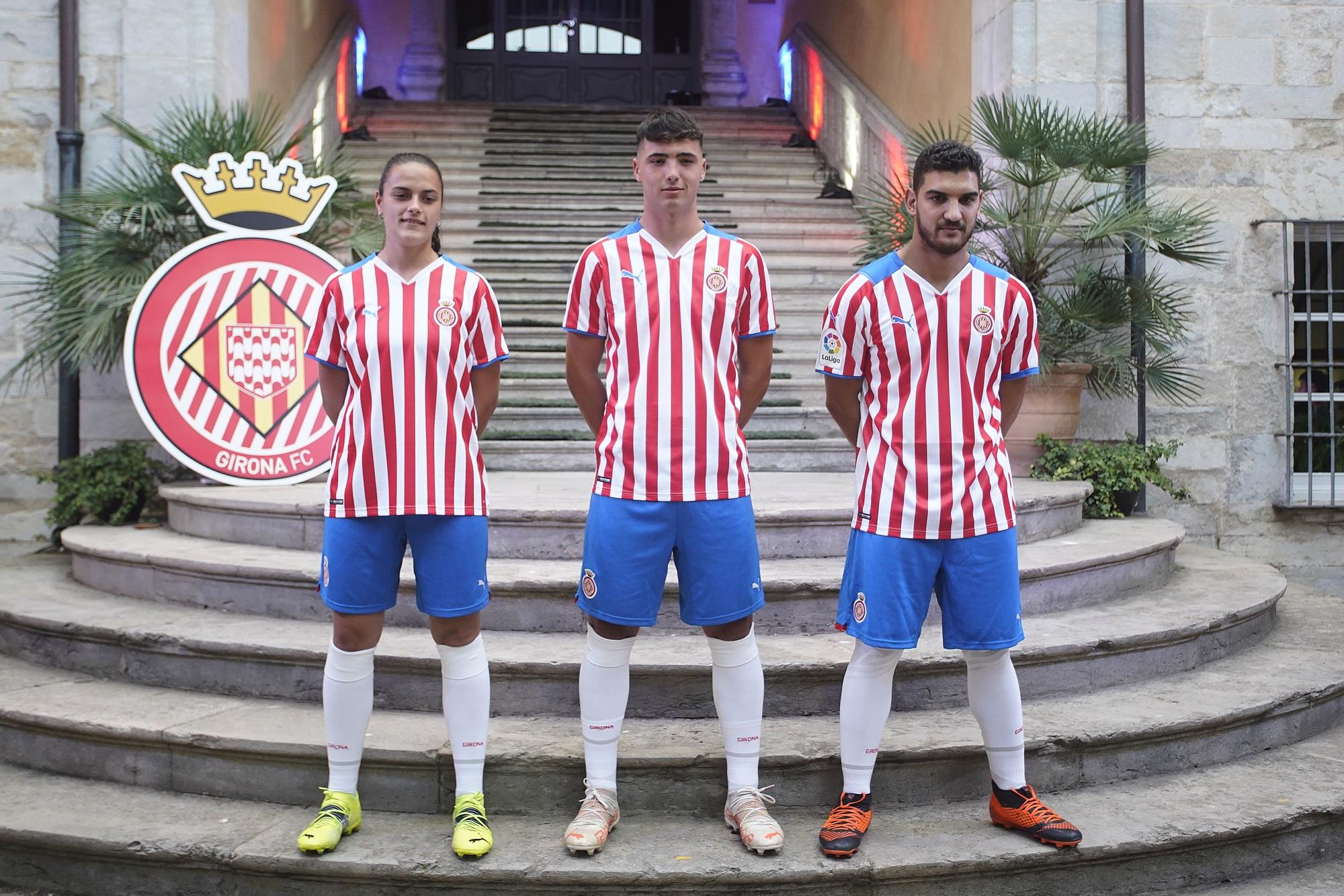 El Girona presenta les equipacions per la temporada 2021-22