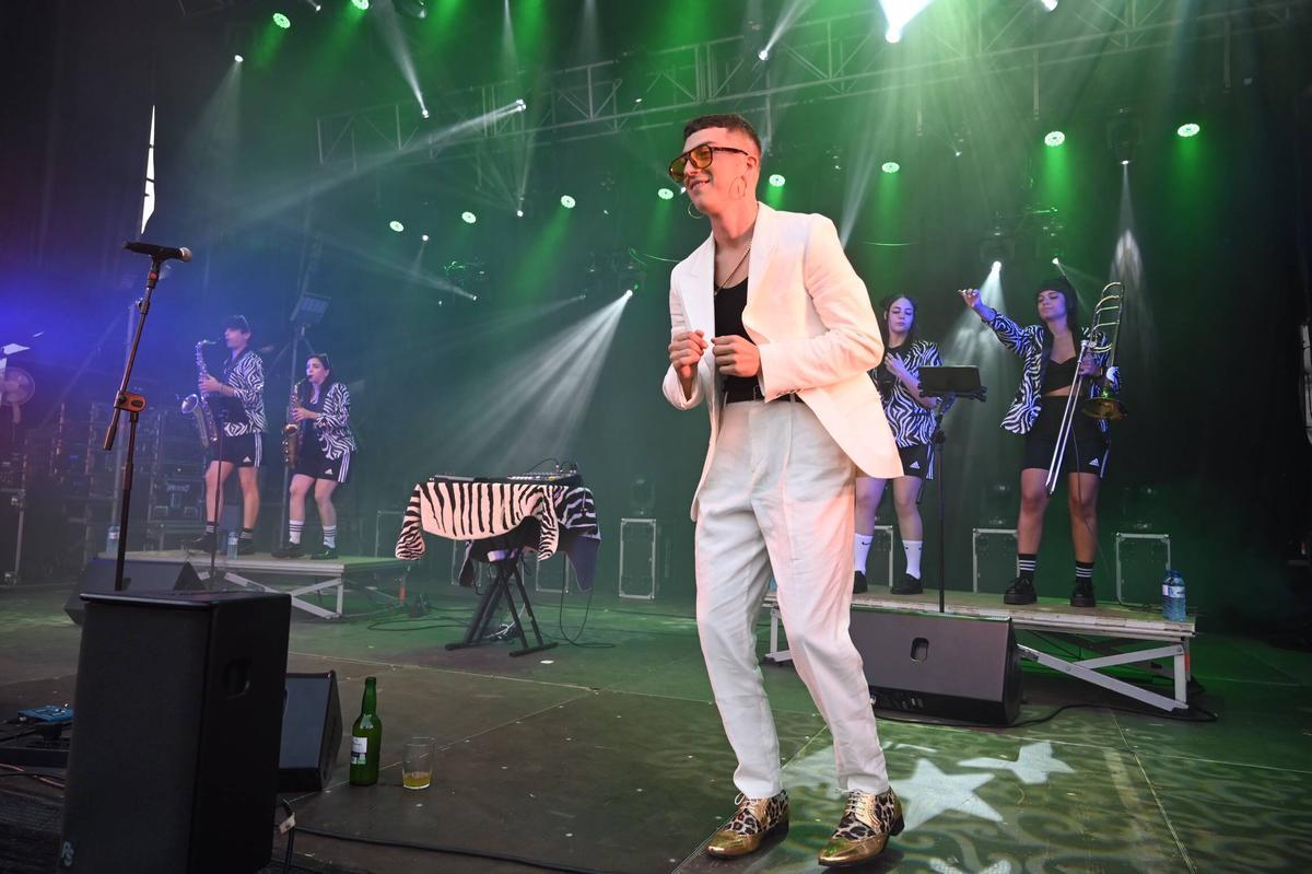Ortiga durante un concierto en Pontevedra.
