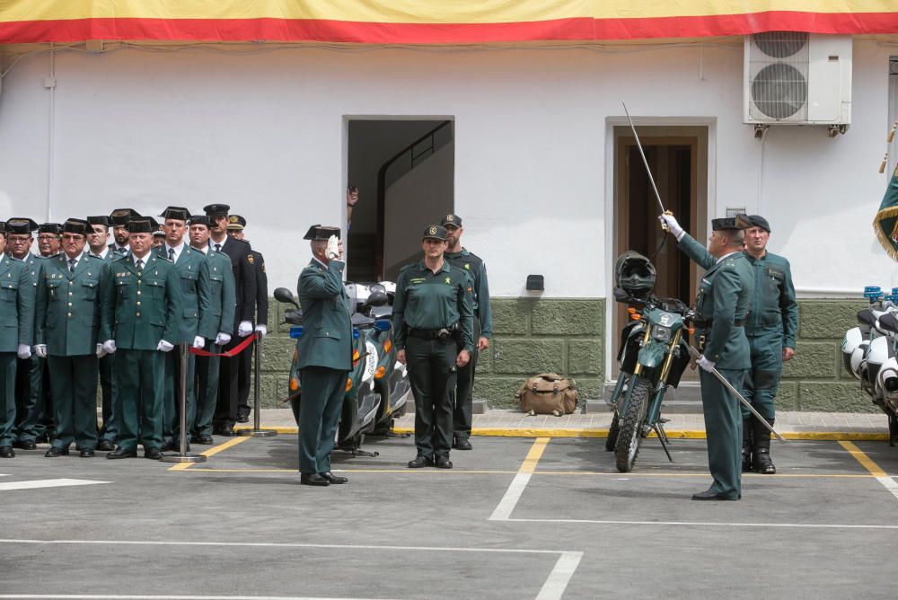 Un momento de la celebración del 173 aniversario de la Guardia Civil.