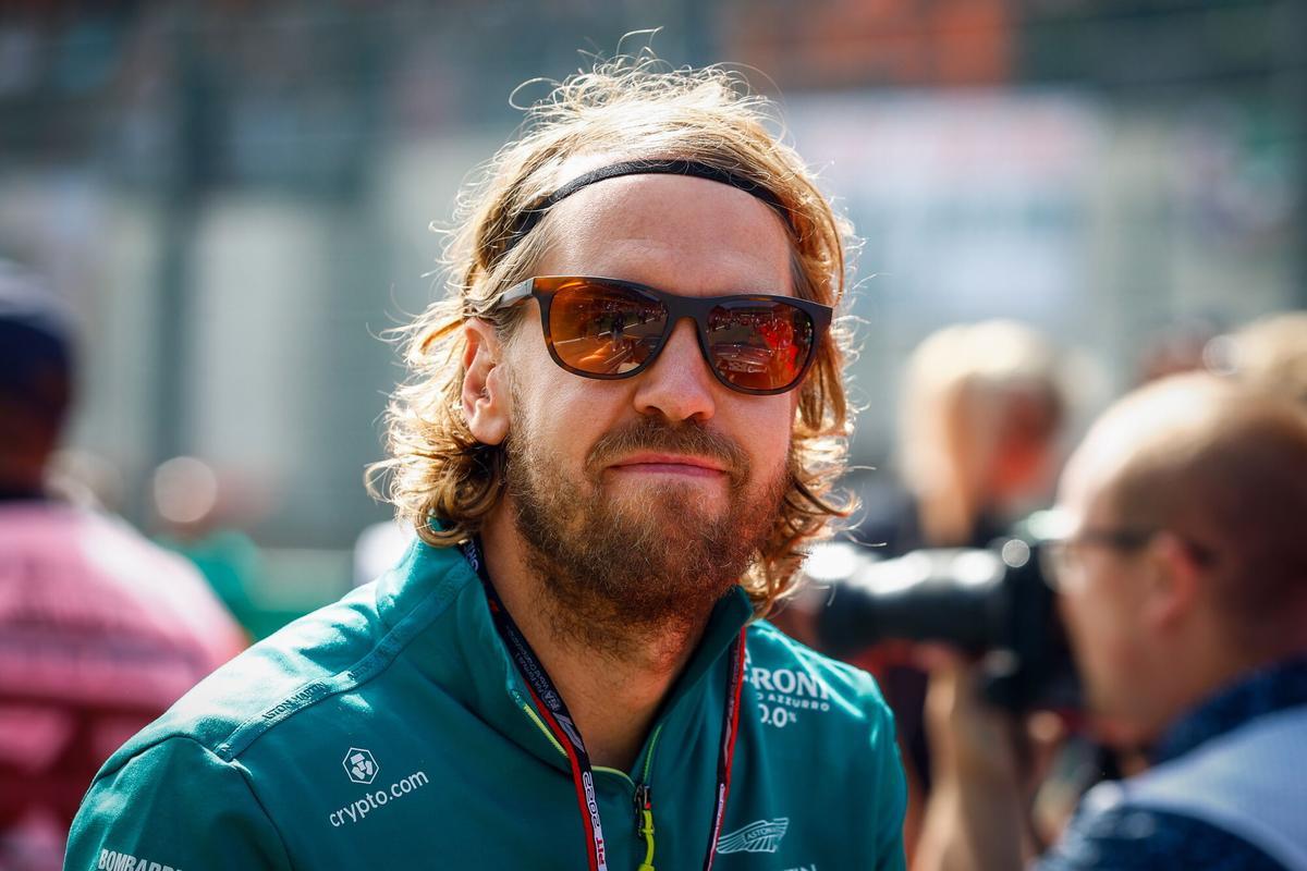 Sebastian Vettel durante su etapa en Aston Martin