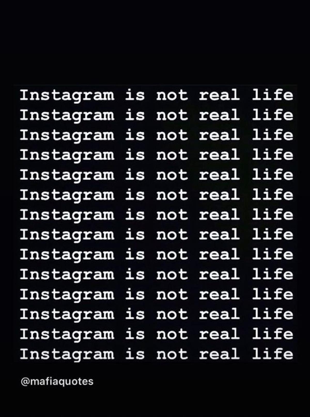 Instagram no es la vida real, por Lucía Rivera